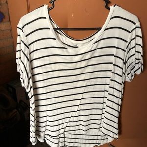 Striped volcom t shirt
